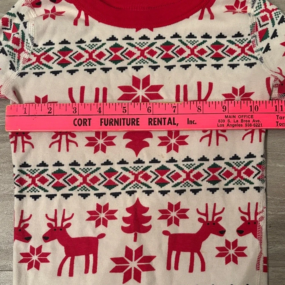 Hanna Andersson Dear Deer Red HannaJams Unisex Pajama Set